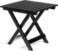 Outvita Wood Folding Side Table, Portable & Lightweight Compact Wooden Side by Outvita