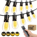Outdoor Patio String Lights: S14 Shatterproof Bulb Outside Waterproof Light - by Vozuji