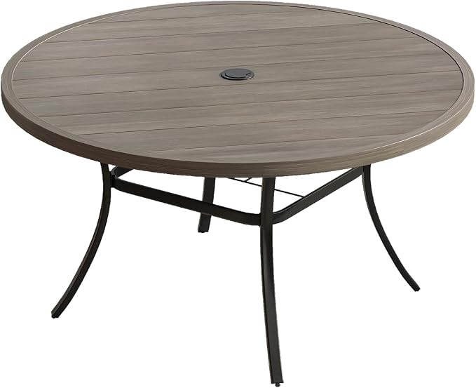 VICLLAX 53" Outdoor Round Patio Table by HOME