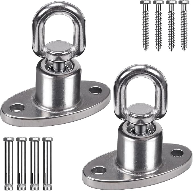 SELEWARE Silent Ball Bearing Swing Hangers, Heavy Duty 360° Rotate Swing Swivel by SELEWARE