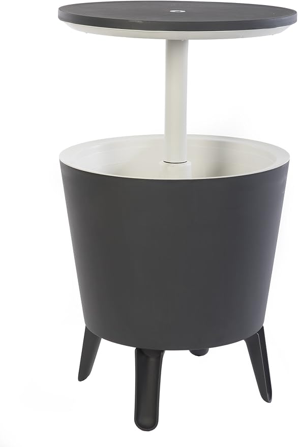 Keter Modern Cool Bar Outdoor Patio Furniture and Hot Tub Side Table by Keter