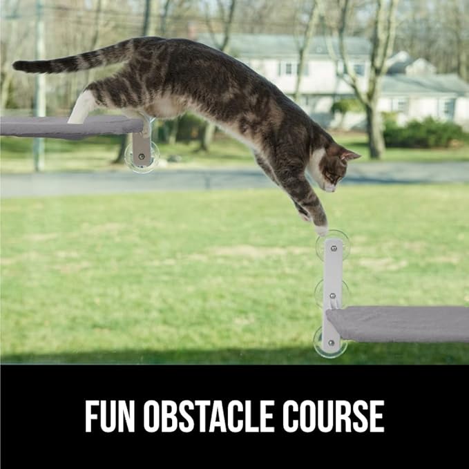 GORILLA GRIP Cat Window Perch, Foldable Cat Window Hammock Bed - Image 8