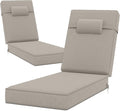 80 x 26 x 4 Inch Olefin Chaise Lounge Cushions, Lounge Chair Cushions by Unknown