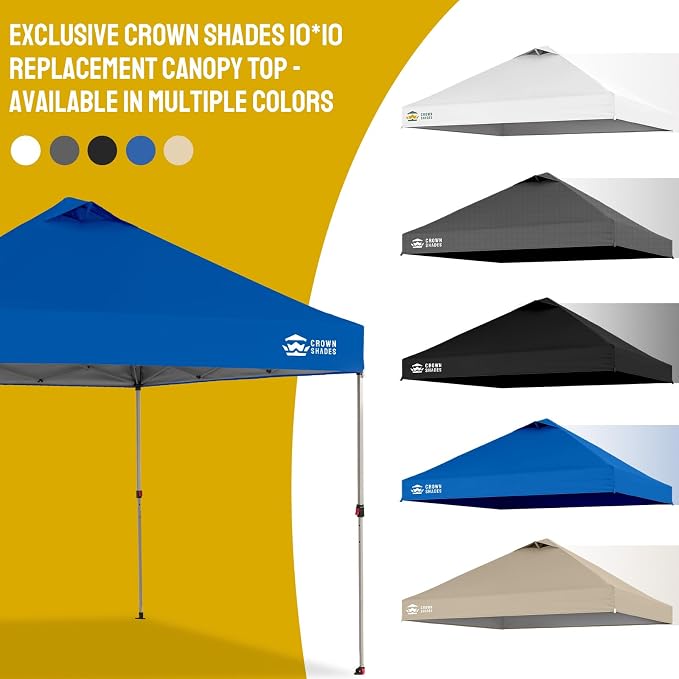 CROWN SHADES 10x10 Canopy Replacement Top - Image 7