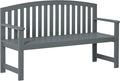 Outsunny 56" Outdoor Wood Bench, 2-Seater Garden Bench by Outsunny