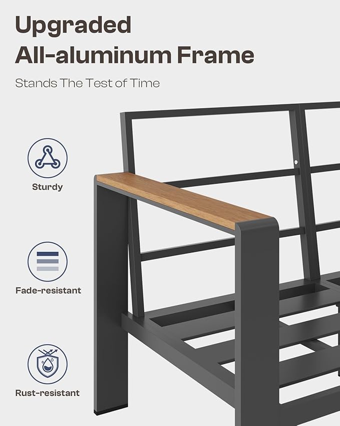 Aluminum Outdoor Patio Furniture Set - Image 5