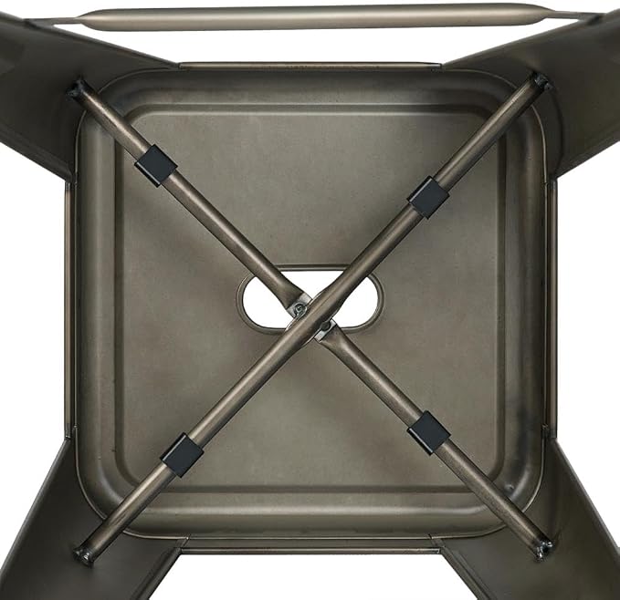 Yaheetech 30'' Metal Bar Stools 4PCS Bar Height Barstools Stackable Bar Chairs - Image 8