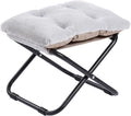 LITA Folding Footrest Stool, Portable Ottoman Foot Rest, Upholstered Small by LITA