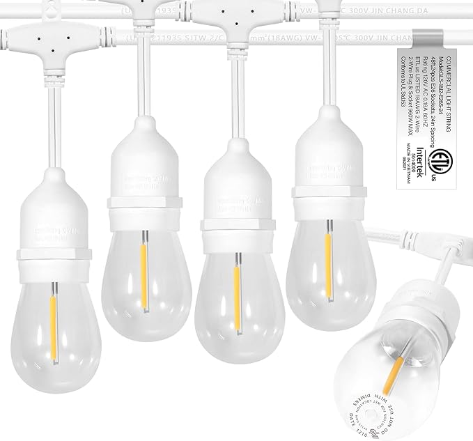  LED Outdoor String Lights by EIKOSON