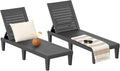 EasyUp Chaise Lounge Chair Outdoor, Resin Lounge Chair by EASYUP