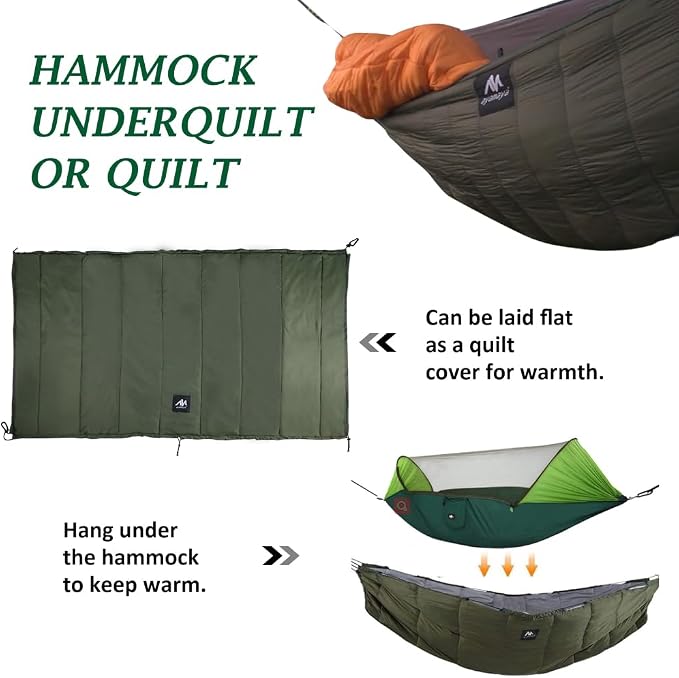 AYAMAYA Single & Double Hammock Underquilt Full Length Big Size Under Quilts - Image 5