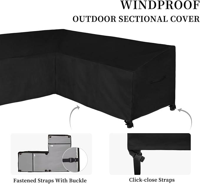 Easy-Going Patio L-Shaped Sectional Sofa Cover - Image 3