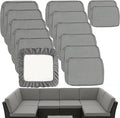 Sqodok Outdoor Cushion Covers 14Pcs Patio Cushion Slipcovers, Replacement by Sqodok