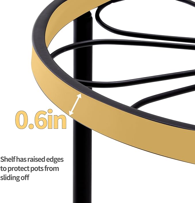 Plant Stand, 5 Pack Heavy Duty Flower Pot Stands, Metal Decoration Racks - Image 5