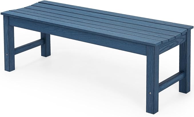 Stoog Backless Outdoor Bench, 2-Person Patio Benches by Stoog