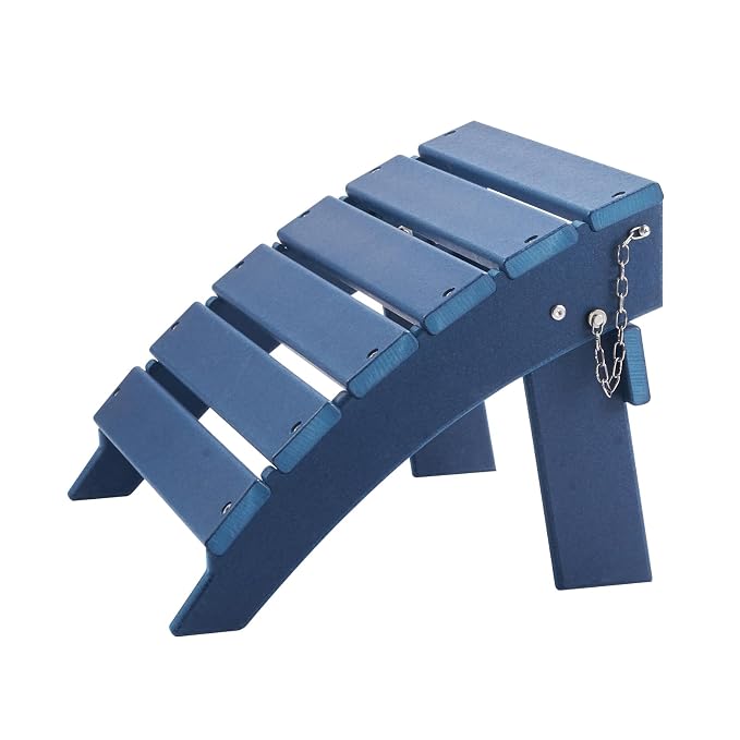 VEVOR Adirondack Ottoman, 15.7L x 18.9W x 13H Inch HDPE Plastic Folding - Image 9