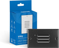 NICOR Lighting STP2 Horizontal Louvered Black LED Step Light by NICORLighting