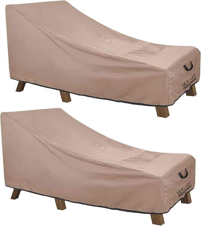 ULTCOVER Waterproof Patio Lounge Chair Cover Heavy Duty Outdoor Chaise Lounge by ULTCOVER