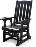 VINGLI Outdoor Glider Chair Wood Patio Glider by VINGLI