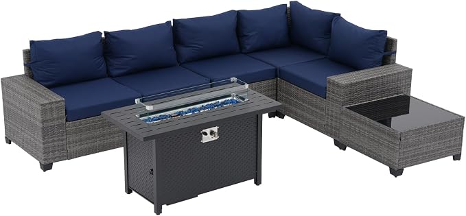 JOIVI 7 Pieces Outdoor Patio Furniture Set - Image 9