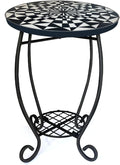 LIFFY Outdoor Side Table, Indoor Small Decorative Plant Stand & End Table by LiffyArt