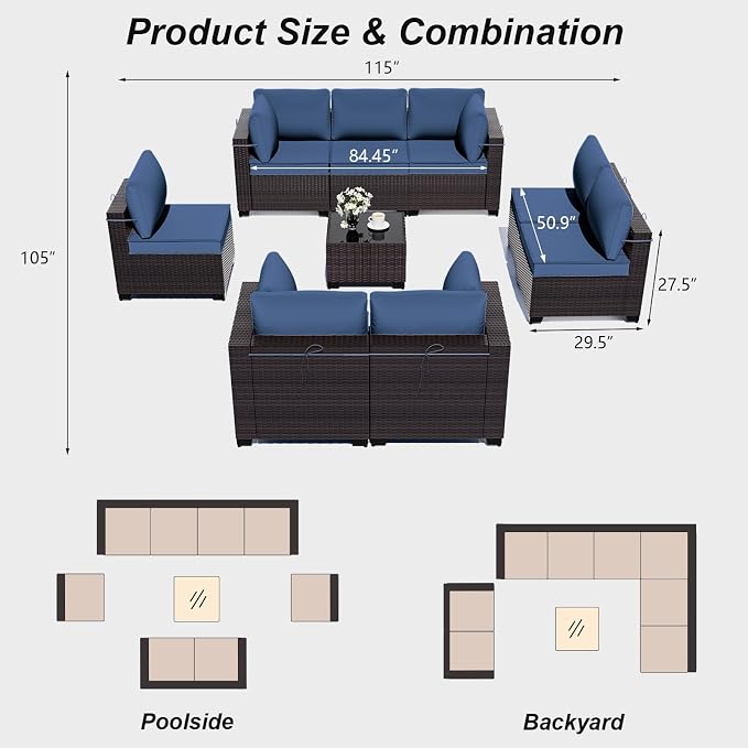 ALAULM Patio Furniture Set - Image 6
