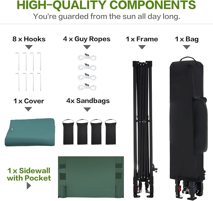 10'x10' Pop Up Canopy Tent - Image 6