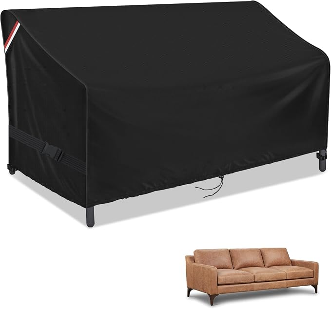 Outdoor Sofa Cover, 88 Inch Waterproof 3-Seater Bench Covers by Yourpatiocoverexpert