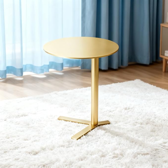 C Shaped Side Table End Coffee Tables, Unique Aesthetics Minimalist Accent - Image 3