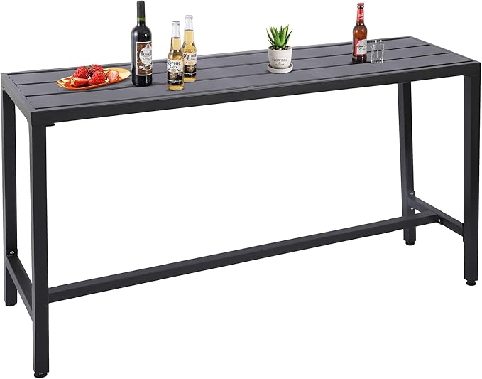Outdoor Bar Table, Patio Console Pub Height Table by Sumshadow