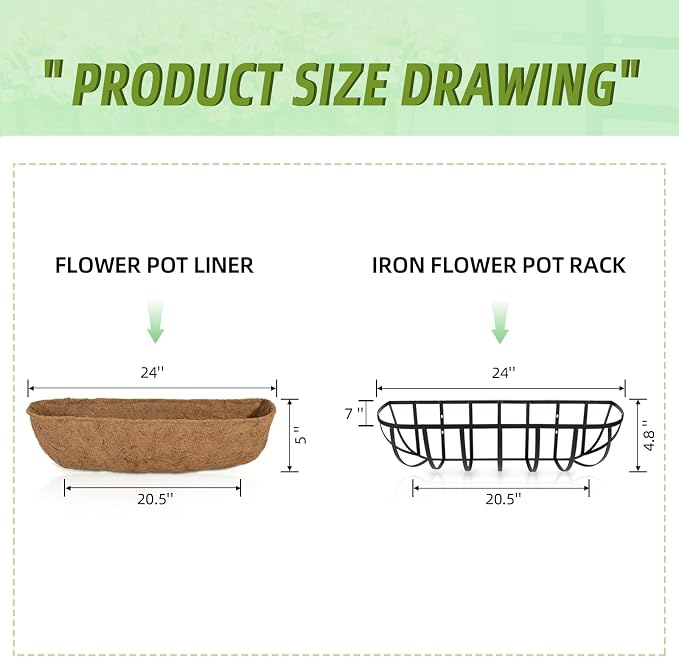 hehimhis 2 Pack 24 Inch Window Planter Box - Image 4