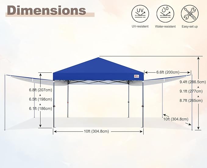 MASTERCANOPY Pop Up 10x10 Canopy Tent - Image 3