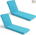 Chaise Lounge Cushions Outdoor Set of 2 by SUMMSUN