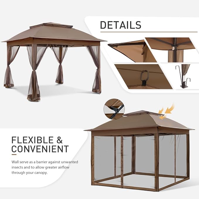 COOS BAY 11x11 Pop Up Gazebo - Image 2