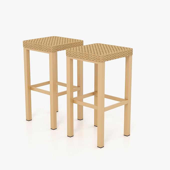 Grand patio 2 Piece Outdoor Tropical Paradise Tiki Bars Stools, Phuket Islander by GrandPatio