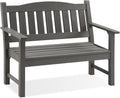 Psilvam 2-Person Outdoor Memorial Bench, All-Weather Poly Lumber Garden Bench by PsilvamGardenFurniture