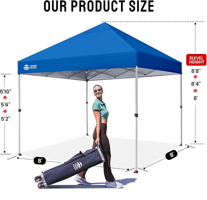 CROWN SHADES 8x8 Pop Up Canopy - Image 5