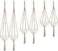 Petutu Plant Hangers Indoor Macrame Hanging Planter Holder 6 Pack, 3 Sizes by Petutu