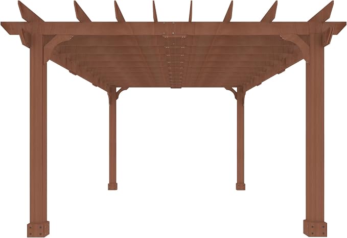 MUPATER 12' x16' Wooden Pergola Kit - Image 8