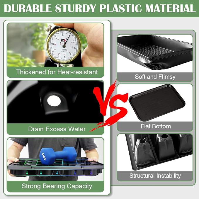 12 Cell Round Nursery Pot Trays Thickened Durable Seedling Pots Shuttle - Image 4