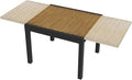 Expandable Patio Dining Table, Never-Rust Aluminum Extendable Outdoor Dining by SeeHill