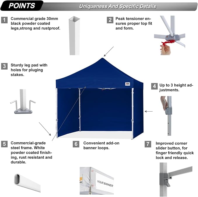 ABCCANOPY Easy Pop Up Canopy Tent - Image 2