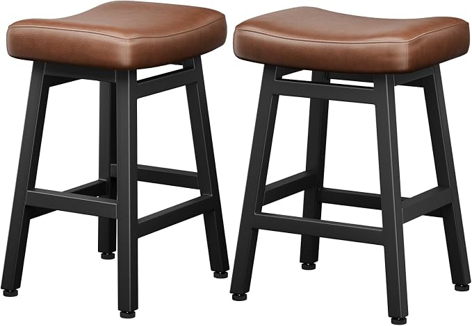 Counter Height Bar Stools Set of 2, 24 Inch Barstools - Image 9