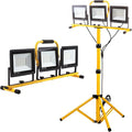 22000 Lumen Work Lights with Stand, 3 Head Portable LED Work Light, with by GUWELL