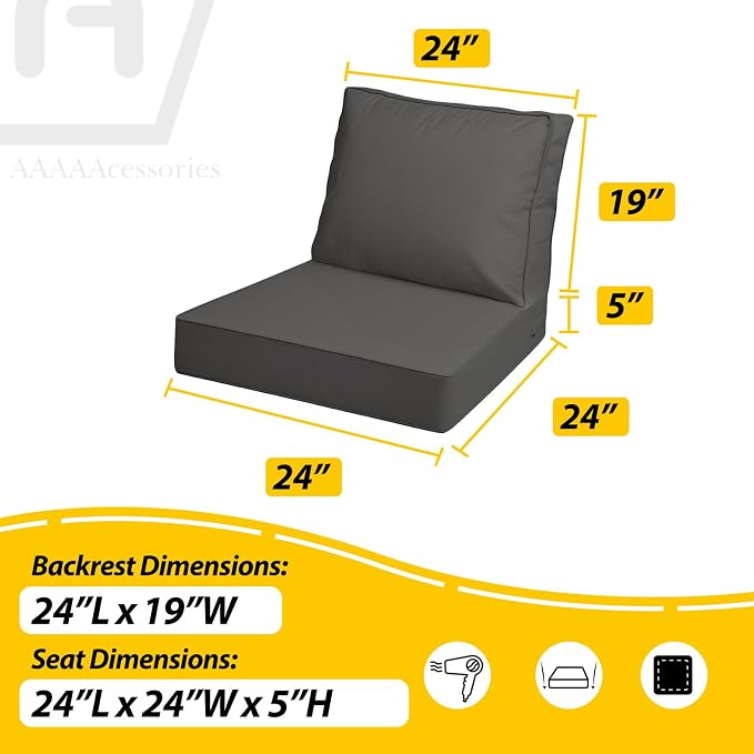 AAAAAcessories Outdoor Deep Seat Cushions - Image 5
