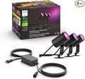 Philips Hue Lily Outdoor Smart Spotlight Base Kit, 3 Pack, Low Voltage by PhilipsHue