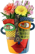 TOZLU Picasso Brutalist Abstract Beauty Flower Pot Ornaments Head Planter Pots by TOZLU