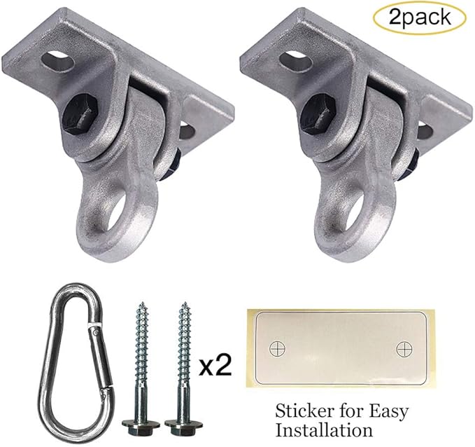 Heavy Duty Metal Color Swing Hangers Screws Bolts Included Over 5000 lb - Image 2