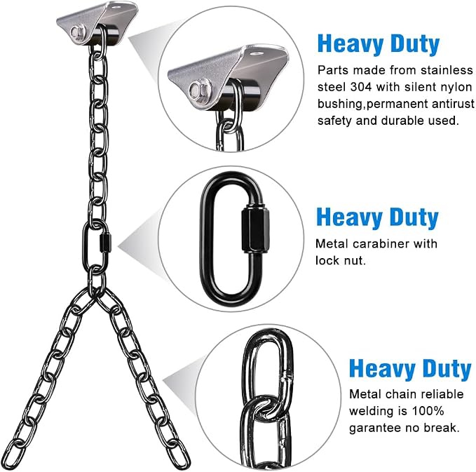 BeneLabel Heavy Duty Porch Swing Chain Kit - Image 6