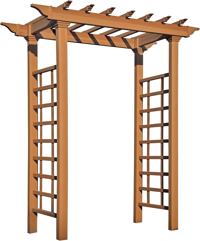 vita Carolina 57 inchW x 88 inchH Composite Vinyl Arbor - Image 5